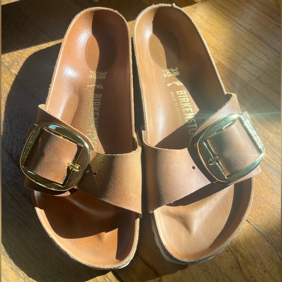 Birkenstock Big Buckle Madrid in Cognac - Picture 6 of 10